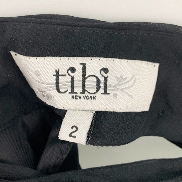 Tibi Black Silk Beaded Shift Dress 2 - Picture 5 of 10